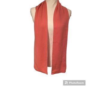 TALBOTS SCARF PINK DOUBLE SIDED CASHMERE LONG RECTANGLE ACCESSORY 2 COLOR